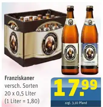 Getränke Arena Franziskaner Angebot