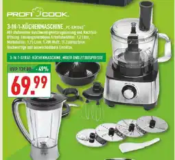 Marktkauf Profi cook 3-in-1-küchenmaschine pc-km1063 Angebot