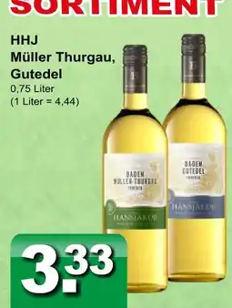 Getränkeparadies Gefromm Hansjakob müller thurgau Angebot