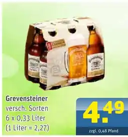 Getränke Arena Grevensteiner bier Angebot