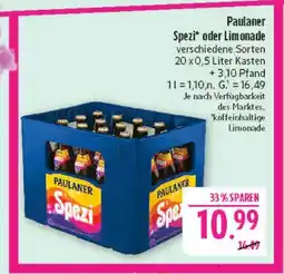 Marktkauf Paulaner spezi Angebot