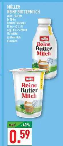 Marktkauf Müller reine buttermilch Angebot