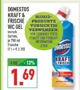 Marktkauf Domestos kraft & frische wc gel Angebot