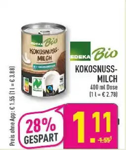 Marktkauf Edeka bio kokosnuss-milch Angebot