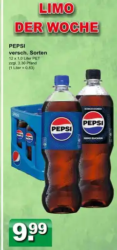 Getränkeparadies Gefromm Pepsi Angebot