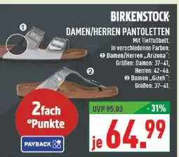 Marktkauf Birkenstock damen/herren pantoletten arizona Angebot