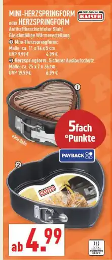 Marktkauf Original kaiser mini-herzspringform Angebot