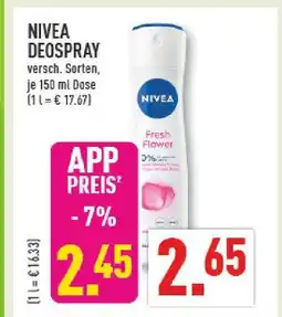 Marktkauf Nivea deospray Angebot