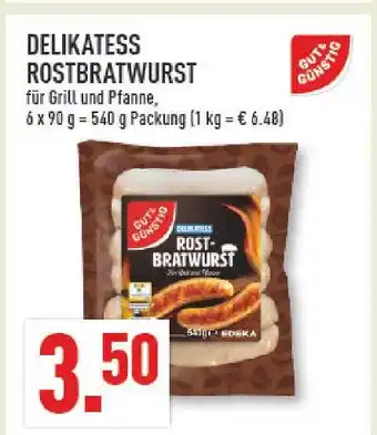 Marktkauf Gut & günstig delikatess rostbratwurst Angebot