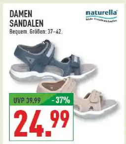 Marktkauf Naturella damen sandalen blau Angebot