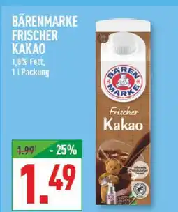 Marktkauf Bärenmarke frischer kakao Angebot