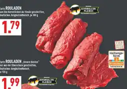 Marktkauf Jungbullen-fleisch zarte rouladen aus den kernstücken der keule geschnitten Angebot