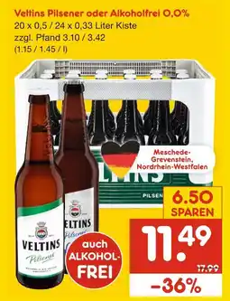 Netto Marken-Discount Veltins pilsener oder alkoholfrei 0,0% Angebot