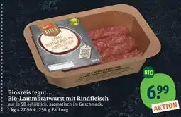 tegut Biokreis tegut... bio-lammbratwurst mit rindfleisch Angebot