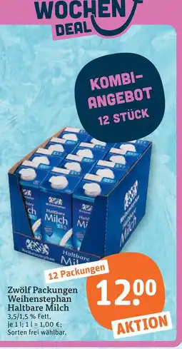tegut Weihenstephan haltbare milch Angebot
