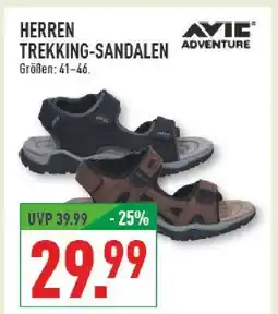 Marktkauf Avic adventure herren trekking-sandalen schwarz Angebot
