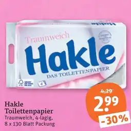 tegut Hakle toilettenpapier Angebot