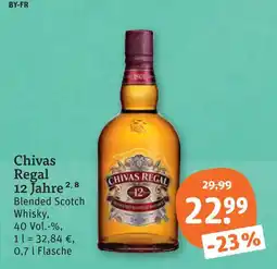 tegut Chivas regal 12 jahre blended scotch whisky Angebot