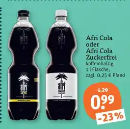tegut Afri cola oder afri cola zuckerfrei Angebot