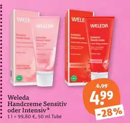 tegut Weleda handcreme sensitiv oder intensiv Angebot