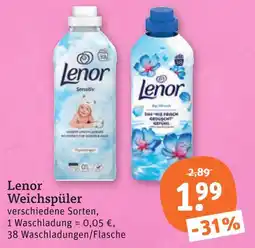 tegut Lenor weichspüler Angebot