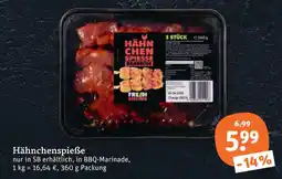 tegut Fresh kitchen hähnchenspieße Angebot