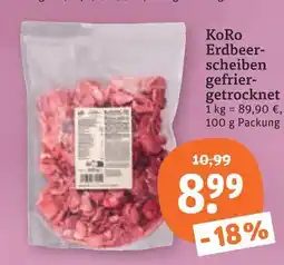 tegut Koro erdbeerscheiben gefriergetrocknet Angebot