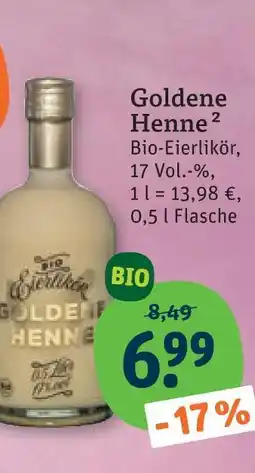 tegut Goldene henne bio-eierlikör Angebot