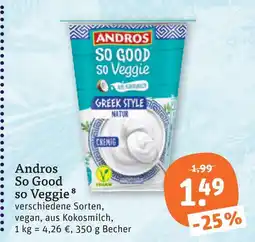 tegut Andros so good so veggie Angebot