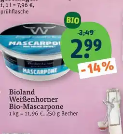 tegut Bioland weißenhorner bio-mascarpone Angebot