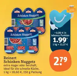 tegut Reinert schinken nuggetz Angebot