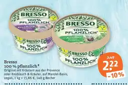 tegut Bresso 100 % pflanzlich knoblauch & kräuter Angebot