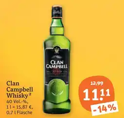 tegut Clan campbell whisky Angebot