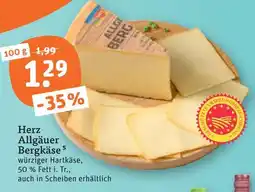 tegut Herz allgäuer bergkäse Angebot