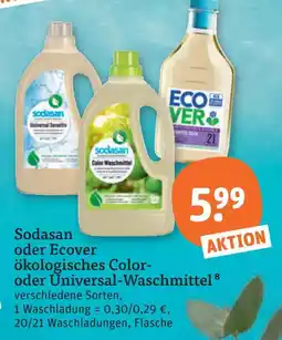tegut Sodasan oder ecover ökologisches color- oder universal-waschmittel Angebot