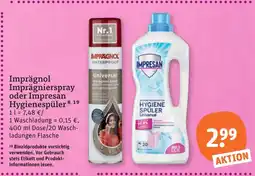 tegut Impregnol imprägnierspray Angebot