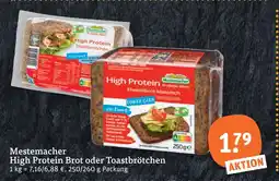 tegut Mestemacher high protein brot oder toastbrötchen Angebot