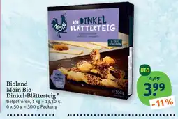 tegut Moin bio-dinkel-blätterteig Angebot