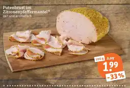 tegut Putenbrust im zitronenpfeffermantel Angebot