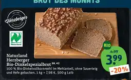 tegut Naturland herzberger bio-dinkelspezialbrot Angebot