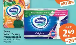 tegut Zewa wisch & weg küchentücher original Angebot