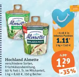 tegut Hochland almette Angebot