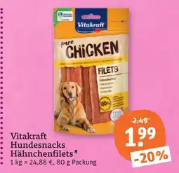 tegut Vitakraft hundesnacks hähnchenfilets Angebot