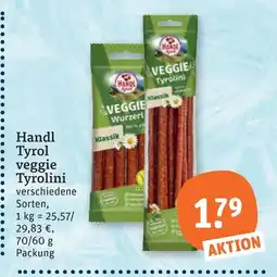 tegut Handl tyrol veggie tyrolini Angebot