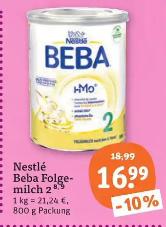 tegut Nestlé beba folgemilch 2 Angebot
