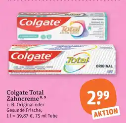 tegut Colgate total zahncreme Angebot