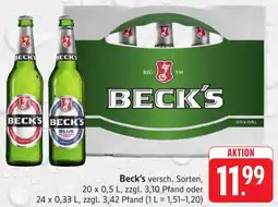 trinkgut Beck's Angebot