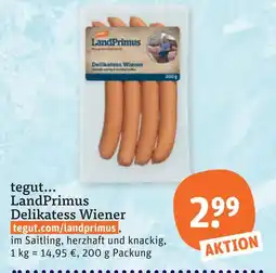 tegut Tegut... landprimus delikatess wiener Angebot