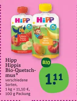 tegut Hipp hippis bio-quetschmus Angebot