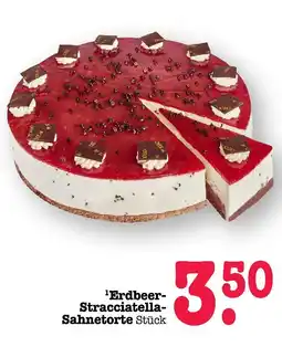 E-Center Erdbeer-stracciatella-sahnetorte stück Angebot